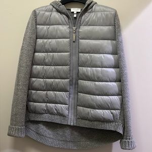 ESCADA Wool  and Quilted Grey Jacket with hood